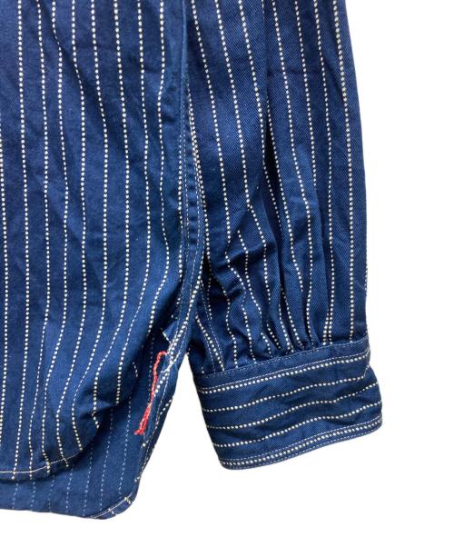SUGAR CANE（シュガーケーン）SUGAR CANE (シュガーケーン) ウォバッシュワークシャツ ブルー サイズ:Mの古着・服飾アイテム