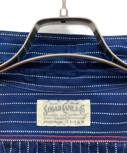 SUGAR CANE（シュガーケーン）SUGAR CANE (シュガーケーン) ウォバッシュワークシャツ ブルー サイズ:Mの古着・服飾アイテム