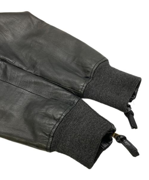 The Duffer of ST.George（ザ ダファーオブセントジョージ）The Duffer of ST.George (ザ ダファーオブセントジョージ) ラムレザーレザージャケット ブラック サイズ:Mの古着・服飾アイテム