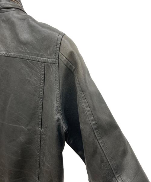 The Duffer of ST.George（ザ ダファーオブセントジョージ）The Duffer of ST.George (ザ ダファーオブセントジョージ) ラムレザーレザージャケット ブラック サイズ:Mの古着・服飾アイテム