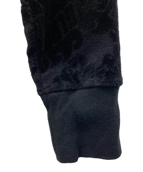 Hysteric Glamour（ヒステリックグラマー）Hysteric Glamour (ヒステリックグラマー) FLAME LOGO柄ジャカード ショート丈パーカー ブラック サイズ:FREEの古着・服飾アイテム