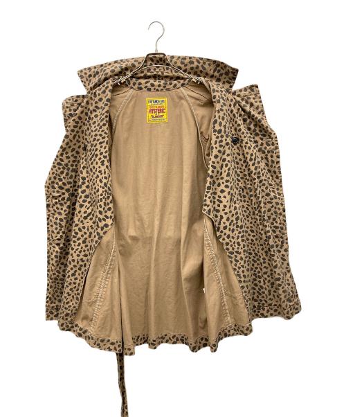 Hysteric Glamour（ヒステリックグラマー）Hysteric Glamour (ヒステリックグラマー) CHEETAH柄 オーバーサイズトレンチコート ベージュ×ブラック サイズ:FREEの古着・服飾アイテム