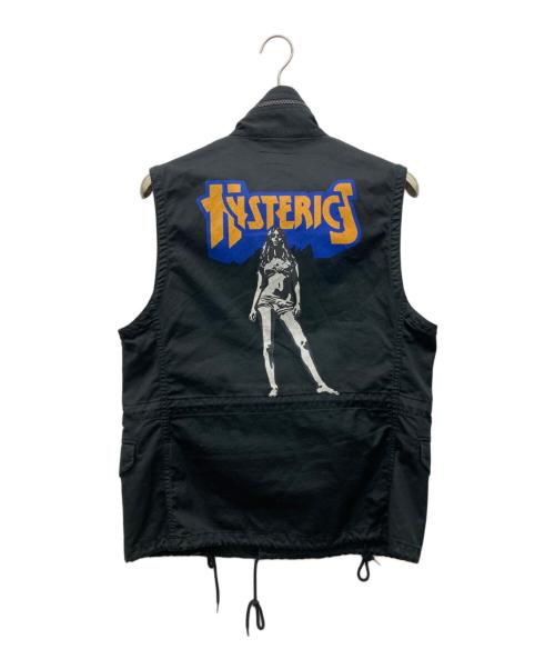Hysteric Glamour（ヒステリックグラマー）Hysteric Glamour (ヒステリックグラマー) BAD AS MAMA M65ベスト ブラック サイズ:Sの古着・服飾アイテム