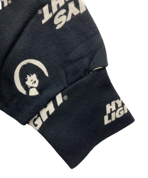 Hysteric Glamour（ヒステリックグラマー）Hysteric Glamour (ヒステリックグラマー) HYS LIGHT総柄パーカー ブラック サイズ:Sの古着・服飾アイテム