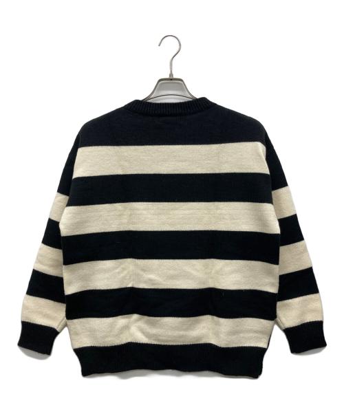 Hysteric Glamour（ヒステリックグラマー）Hysteric Glamour (ヒステリックグラマー) HYS編込ボーダー プルオーバー ブラック サイズ:FREEの古着・服飾アイテム