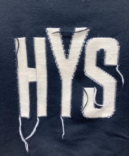 Hysteric Glamour（ヒステリックグラマー）Hysteric Glamour (ヒステリックグラマー) HYS編込ボーダー プルオーバー ブラック サイズ:FREEの古着・服飾アイテム