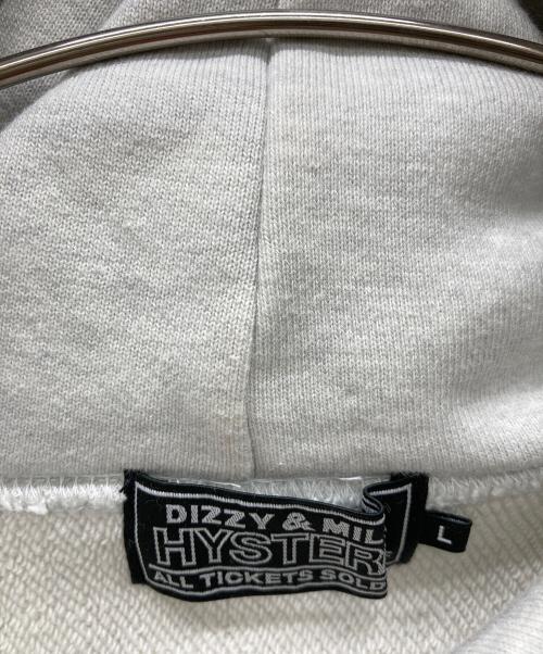 Hysteric Glamour（ヒステリックグラマー）Hysteric Glamour (ヒステリックグラマー) TRIANGLE WOMANワッペン パーカー グレー サイズ:Sの古着・服飾アイテム