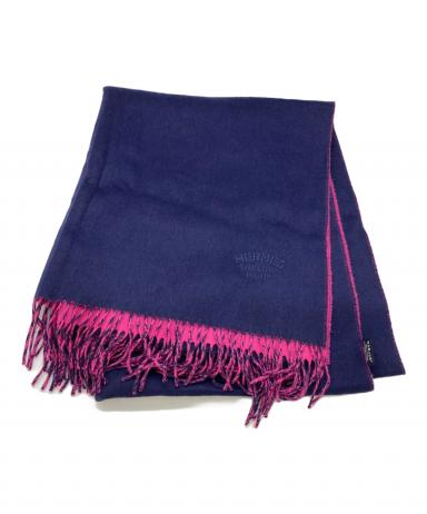 中古・古着通販】HERMES (エルメス) バイカラーカシミヤマフラー