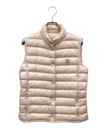 MONCLER（モンクレール）の古着「LIANE GILET ダウンベスト」｜ピンクベージュ