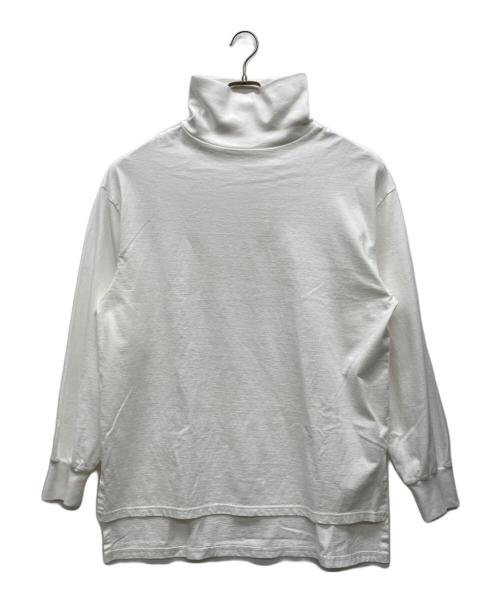 THE SHINZONE（ザ シンゾーン）THE SHINZONE (ザ シンゾーン) ハイネック オーバーTシャツ ホワイト サイズ:F0 未使用品の古着・服飾アイテム