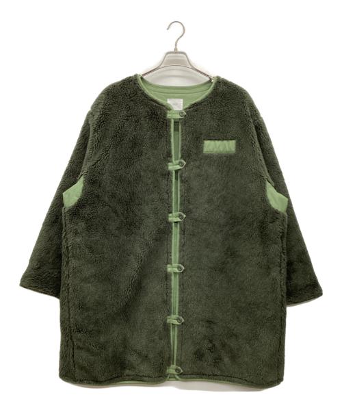NAF NAF（ナフナフ）NAF NAF (ナフナフ) ミリタリーボアコート カーキ サイズ:oneの古着・服飾アイテム