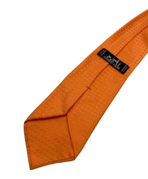 HERMES（エルメス）HERMES (エルメス) ファソネHネクタイ オレンジ サイズ:なしの古着・服飾アイテム