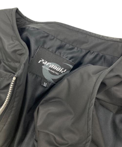 PARANOID（パラノイド）PARANOID (パラノイド) 中綿ナイロンベスト ブラック サイズ:Mの古着・服飾アイテム