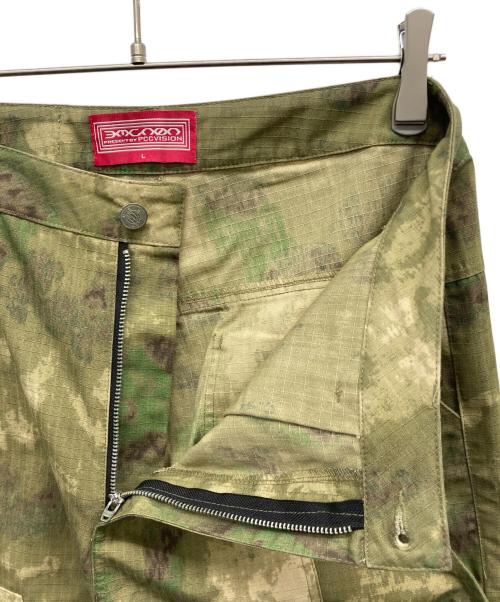 PCCVISON（ピーシーシービジョン）PCCVISON (ピーシーシービジョン) デザインミリタリーパンツ オリーブ サイズ:Lの古着・服飾アイテム