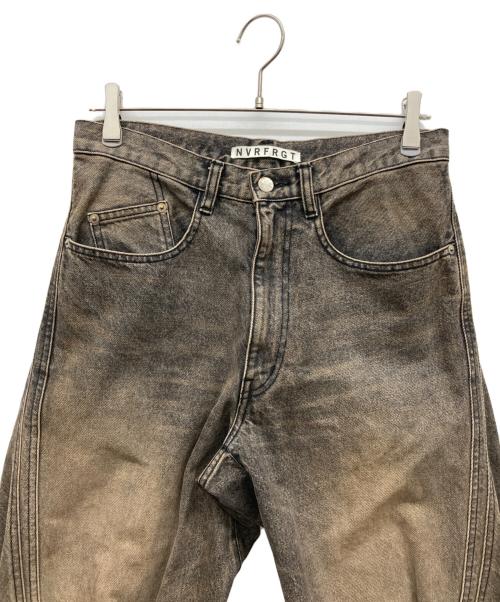 NVRFRGT（ネヴァーフォーゲット）NVRFRGT (ネヴァーフォーゲット) 3D TWISTED WIDE LEG JEANS ブラウン サイズ:1の古着・服飾アイテム