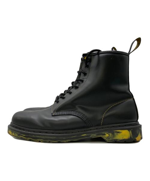 Dr.Martens（ドクターマーチン）Dr.Martens (ドクターマーチン) MARBLED SOLE SMOOTH LEATHER LACE UP ブーツ ブラック サイズ:9UKの古着・服飾アイテム