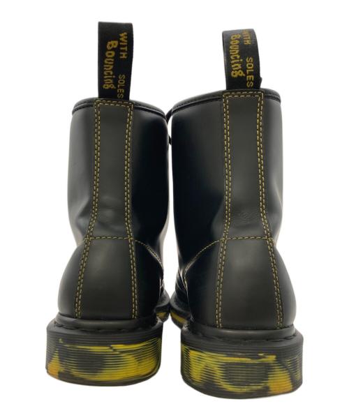 Dr.Martens（ドクターマーチン）Dr.Martens (ドクターマーチン) MARBLED SOLE SMOOTH LEATHER LACE UP ブーツ ブラック サイズ:9UKの古着・服飾アイテム