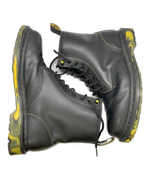 Dr.Martens（ドクターマーチン）Dr.Martens (ドクターマーチン) MARBLED SOLE SMOOTH LEATHER LACE UP ブーツ ブラック サイズ:9UKの古着・服飾アイテム