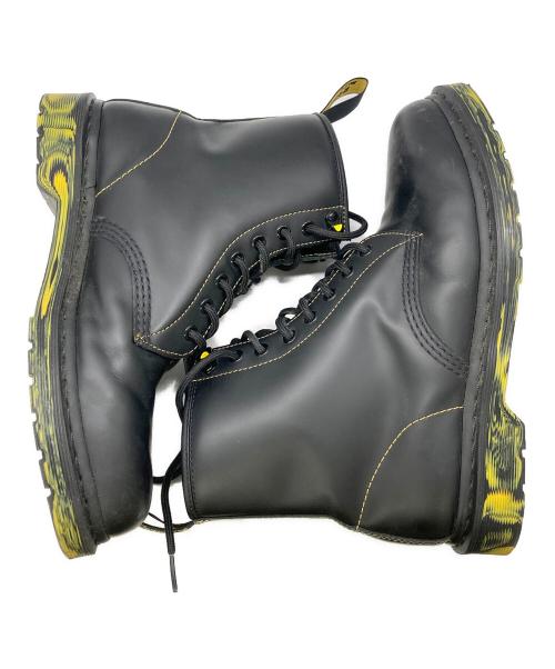 Dr.Martens（ドクターマーチン）Dr.Martens (ドクターマーチン) MARBLED SOLE SMOOTH LEATHER LACE UP ブーツ ブラック サイズ:9UKの古着・服飾アイテム