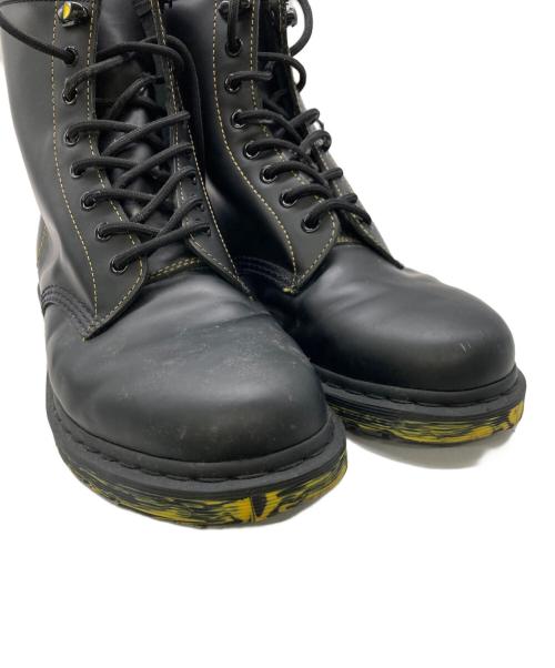 Dr.Martens（ドクターマーチン）Dr.Martens (ドクターマーチン) MARBLED SOLE SMOOTH LEATHER LACE UP ブーツ ブラック サイズ:9UKの古着・服飾アイテム