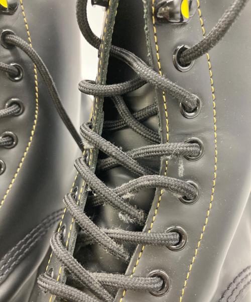 Dr.Martens（ドクターマーチン）Dr.Martens (ドクターマーチン) MARBLED SOLE SMOOTH LEATHER LACE UP ブーツ ブラック サイズ:9UKの古着・服飾アイテム