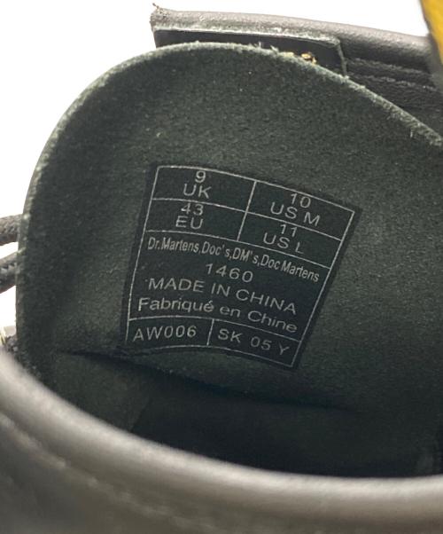 Dr.Martens（ドクターマーチン）Dr.Martens (ドクターマーチン) MARBLED SOLE SMOOTH LEATHER LACE UP ブーツ ブラック サイズ:9UKの古着・服飾アイテム