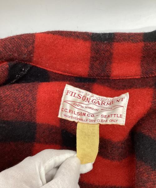 FILSON GARMENT（フィルソン ガーメント）FILSON GARMENT (フィルソン ガーメント) マッキノクルーザージャケット レッド サイズ:38の古着・服飾アイテム