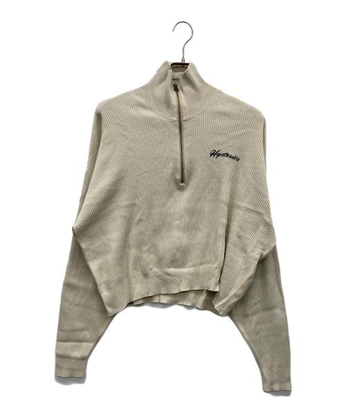 Hysteric Glamour（ヒステリックグラマー）Hysteric Glamour (ヒステリックグラマー) HYSTERIC MOTELハーフジッププルオーバー アイボリー サイズ:FREEの古着・服飾アイテム
