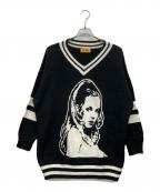 Hysteric Glamourヒステリックグラマー）の古着「HYS WOMAN編込 プルオーバー」｜ブラック