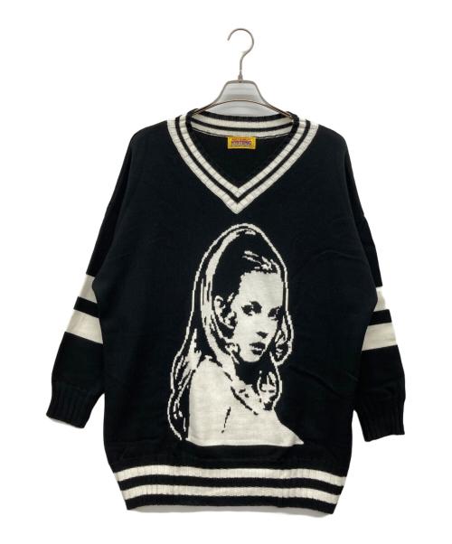 Hysteric Glamour（ヒステリックグラマー）Hysteric Glamour (ヒステリックグラマー) HYS WOMAN編込 プルオーバー ブラック サイズ:なしの古着・服飾アイテム