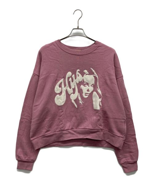 Hysteric Glamour（ヒステリックグラマー）Hysteric Glamour (ヒステリックグラマー) HYSTERIC WOMANアップリケ オーバーサイズスウェット ピンク サイズ:なしの古着・服飾アイテム