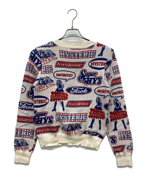Hysteric Glamour（ヒステリックグラマー）Hysteric Glamour (ヒステリックグラマー) FANTASTIC BOX柄ジャカード ショート丈セーター アイボリー サイズ:なしの古着・服飾アイテム