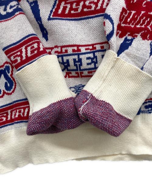 Hysteric Glamour（ヒステリックグラマー）Hysteric Glamour (ヒステリックグラマー) FANTASTIC BOX柄ジャカード ショート丈セーター アイボリー サイズ:なしの古着・服飾アイテム