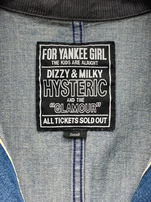 Hysteric Glamour（ヒステリックグラマー）Hysteric Glamour (ヒステリックグラマー) WOMAN ON SKULL カバーオールジャケット インディゴ サイズ:Sの古着・服飾アイテム