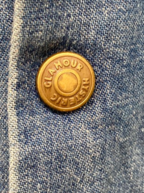 Hysteric Glamour（ヒステリックグラマー）Hysteric Glamour (ヒステリックグラマー) WOMAN ON SKULL カバーオールジャケット インディゴ サイズ:Sの古着・服飾アイテム