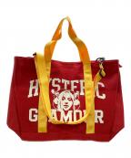 Hysteric Glamourヒステリックグラマー）の古着「COLLEGE 2WAY トート」｜レッド