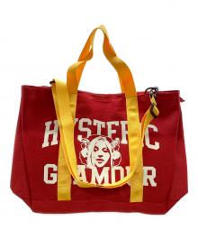 Hysteric Glamour（ヒステリックグラマー）の古着「COLLEGE 2WAY トート」｜レッド