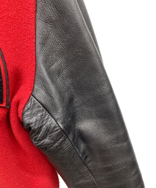 whitesville（ホワイツビル）whitesville (ホワイツビル) 袖レザースタジャン レッド サイズ:40の古着・服飾アイテム