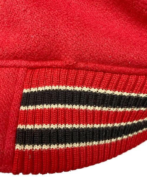 whitesville（ホワイツビル）whitesville (ホワイツビル) 袖レザースタジャン レッド サイズ:40の古着・服飾アイテム