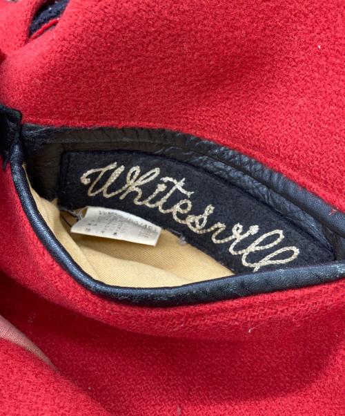 whitesville（ホワイツビル）whitesville (ホワイツビル) 袖レザースタジャン レッド サイズ:40の古着・服飾アイテム