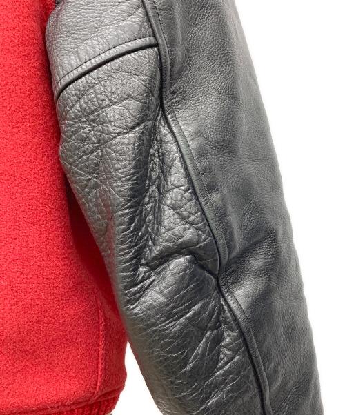 whitesville（ホワイツビル）whitesville (ホワイツビル) 袖レザースタジャン レッド サイズ:40の古着・服飾アイテム