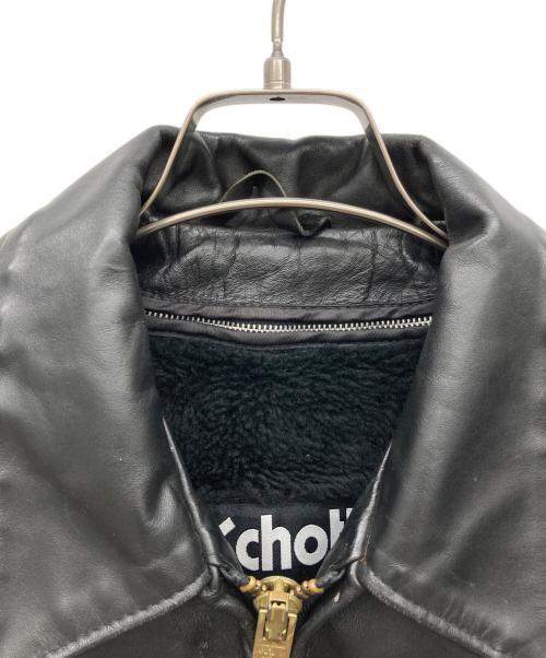 Schott（ショット）Schott (ショット) ライナー付レザートラッカージャケット ブラック サイズ:38の古着・服飾アイテム