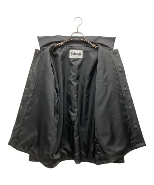 Schott（ショット）Schott (ショット) LAMB LEATHER カバーオールジャケット ブラック サイズ:Mの古着・服飾アイテム