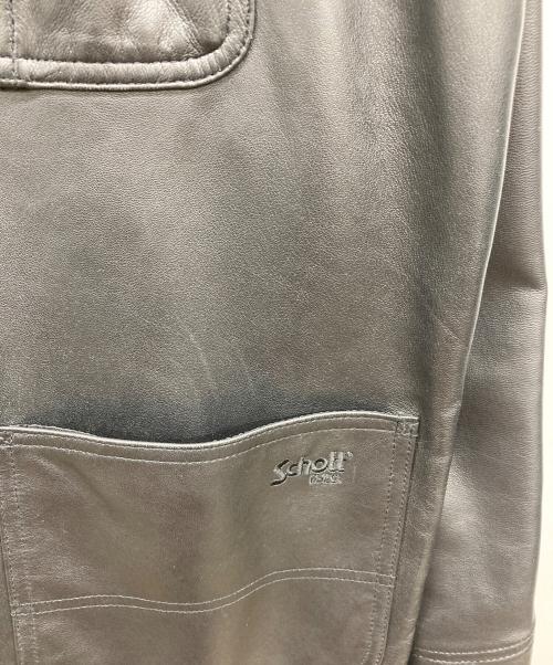 Schott（ショット）Schott (ショット) LAMB LEATHER カバーオールジャケット ブラック サイズ:Mの古着・服飾アイテム