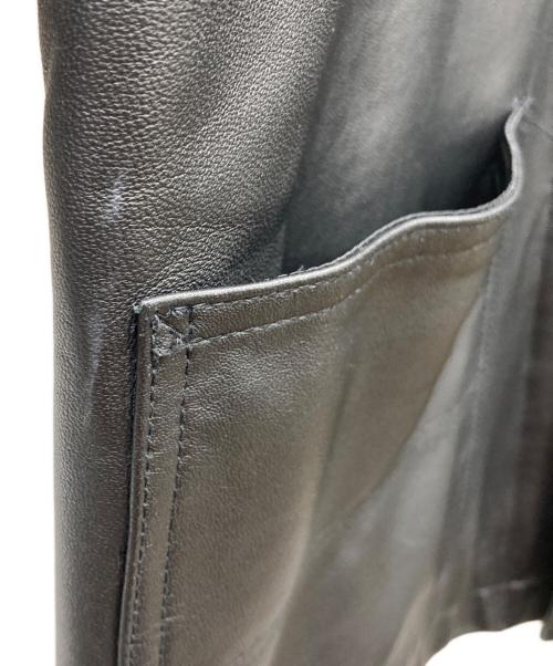 Schott（ショット）Schott (ショット) LAMB LEATHER カバーオールジャケット ブラック サイズ:Mの古着・服飾アイテム