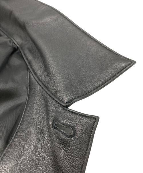 Schott（ショット）Schott (ショット) LAMB LEATHER カバーオールジャケット ブラック サイズ:Mの古着・服飾アイテム