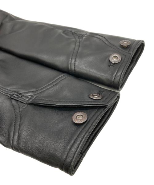 Schott（ショット）Schott (ショット) LAMB LEATHER カバーオールジャケット ブラック サイズ:Mの古着・服飾アイテム