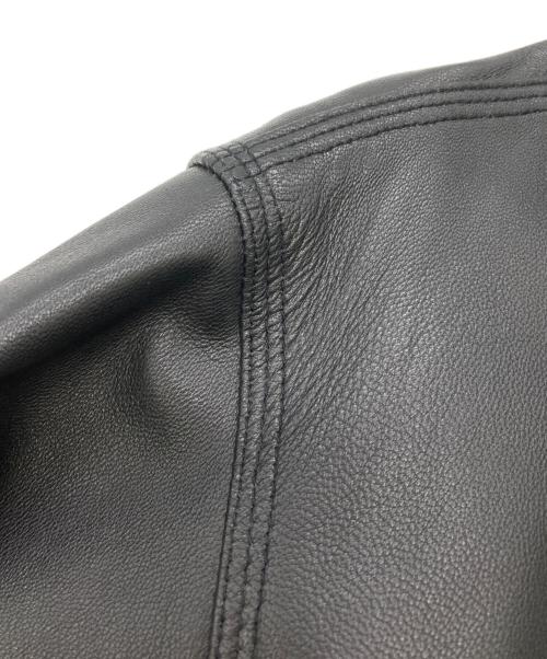 Schott（ショット）Schott (ショット) LAMB LEATHER カバーオールジャケット ブラック サイズ:Mの古着・服飾アイテム