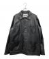 Schott（ショット）の古着「LAMB LEATHER カバーオールジャケット」｜ブラック