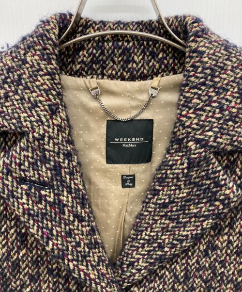 WEEKEND Max Mara（ウィークエンド マックスマーラ）WEEKEND Max Mara (ウィークエンド マックスマーラ) ツイードコート ブラウン サイズ:36の古着・服飾アイテム